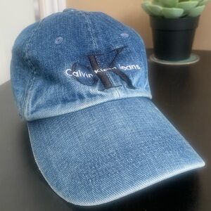 Calvin Klein Jeans Denim Baseball Cap - Blue